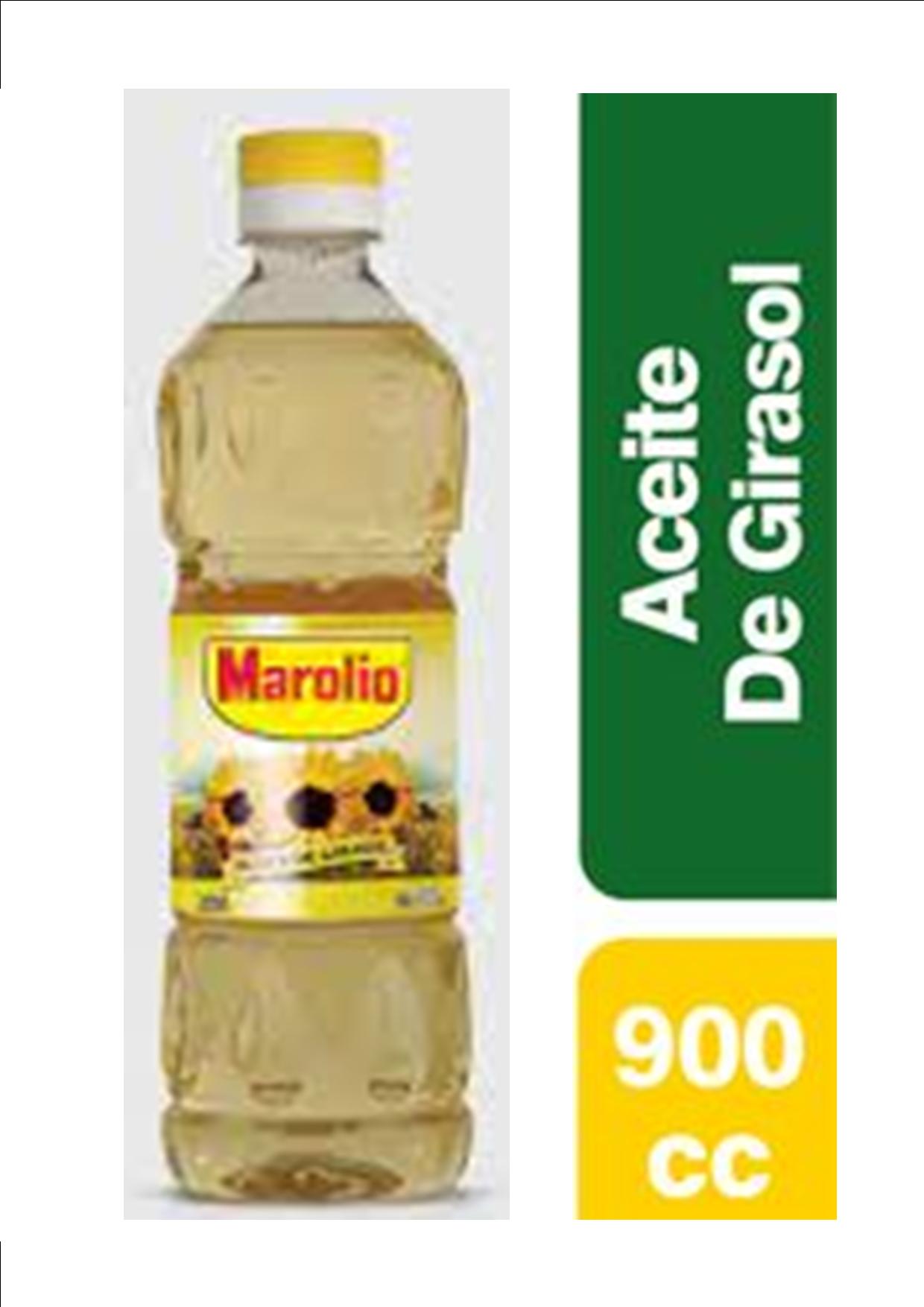 ACEITE MAROLIO GIRASOL 900CC (comprando 3 o más precio mayorista)